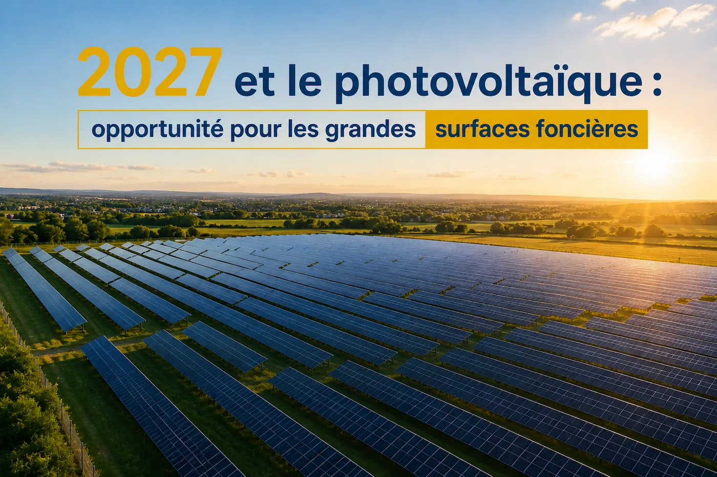 Photovoltaïque 2027 : opportunités pour les grandes surfaces foncières